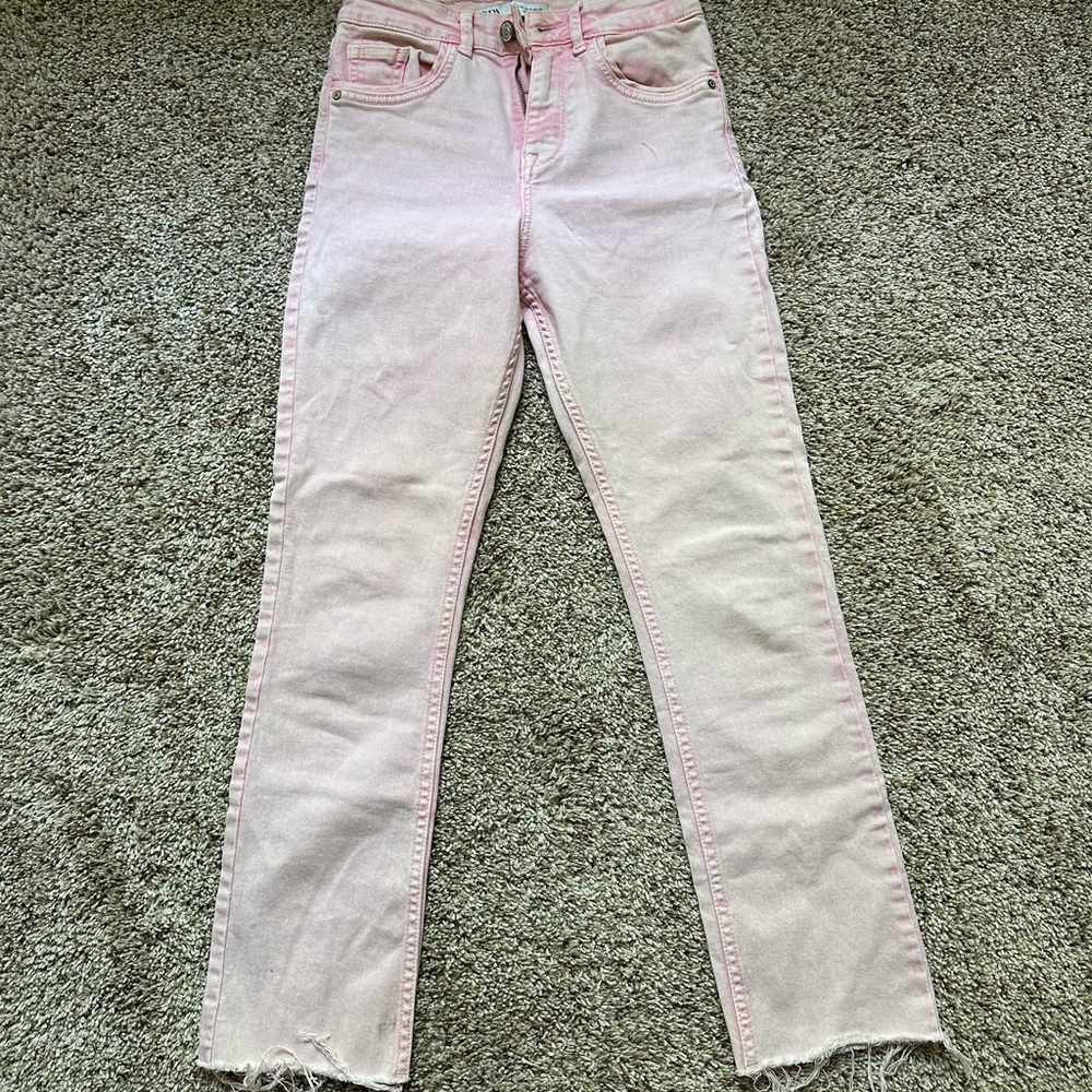Zara Pink Skinny Jeans Fashion-Forward Denim